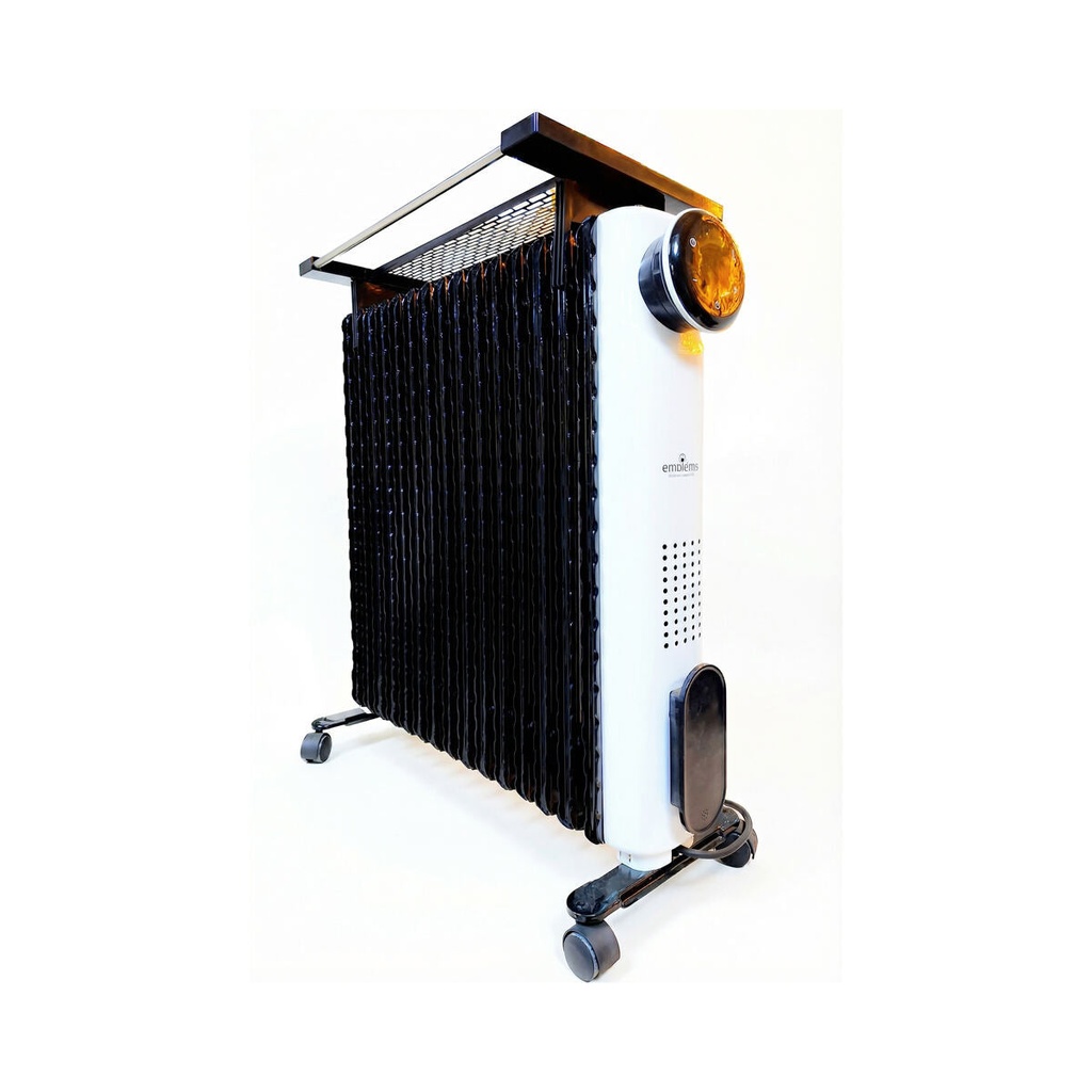 [EM-OHC154] EMBLEME EM-OHC154 Oil heater, White مدفئة زيتية امبليوم