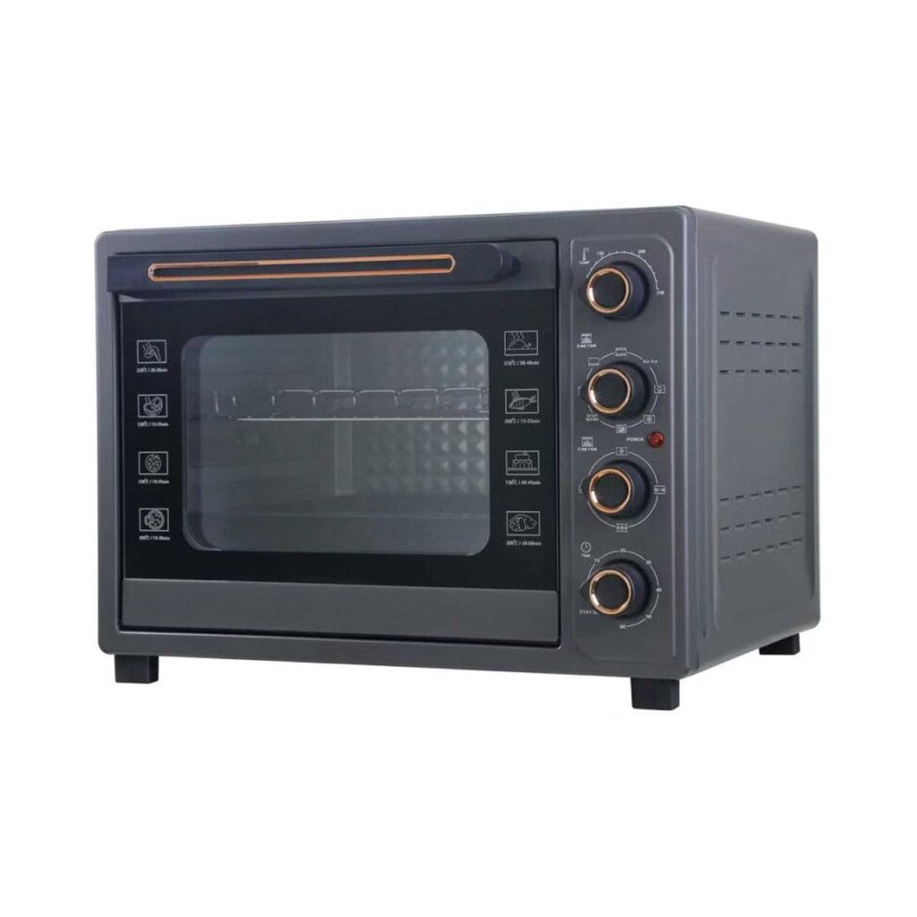 [EM-58] EMBLEME EM-58 Electric Oven + Air Fryer, Grey فرن كهربائي امبليوم