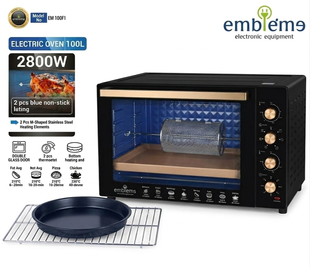 [EM 100F1] 100L Electric Oven 2800W with Fan