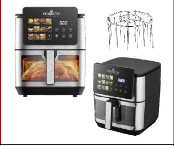 [EM AF8H25] 8.5L Dual-Heater Air Fryer