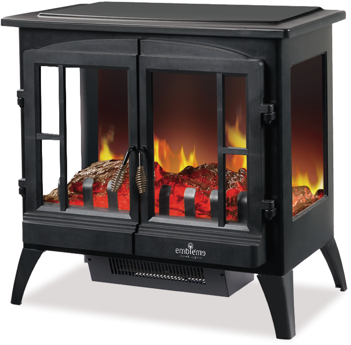 [EM-FPMV2] Electric Fireplace Heater with Flame Effect
