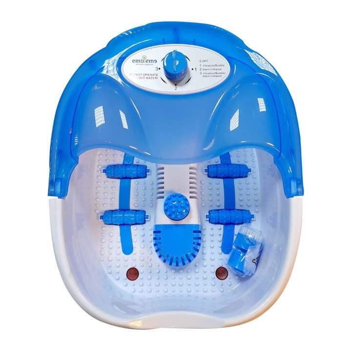 [EM FS1W] Foot Spa Massager – 4 Rollers + Rotating Node