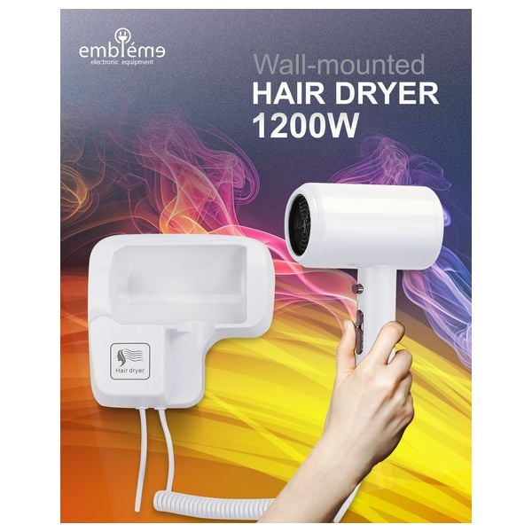 [EM HDCOWC] Wall Mounted Hair Dryer - 1200W