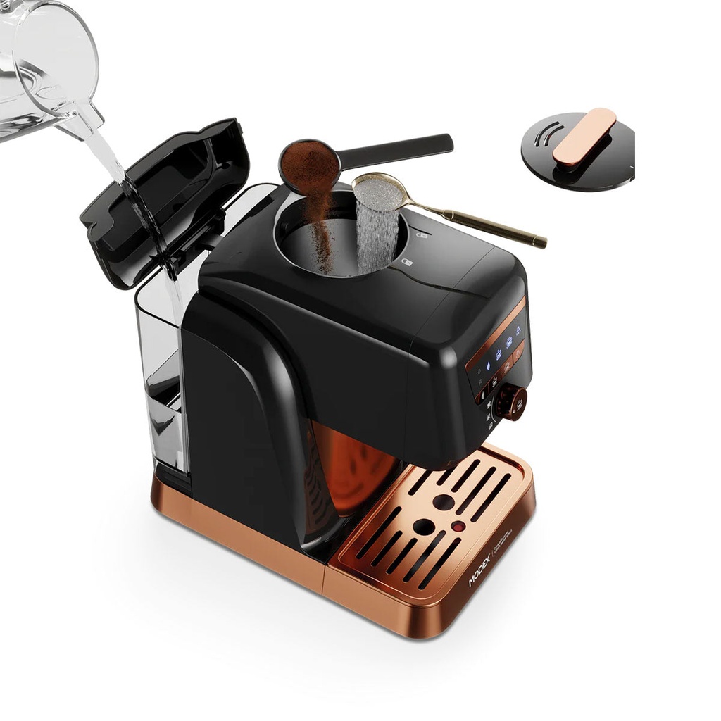 [CM140 BLACK] Coffee Machine Automatic Coffee Maker,  ماكينة صنع القهوة الأوتوماتيكية مودكس (Black)