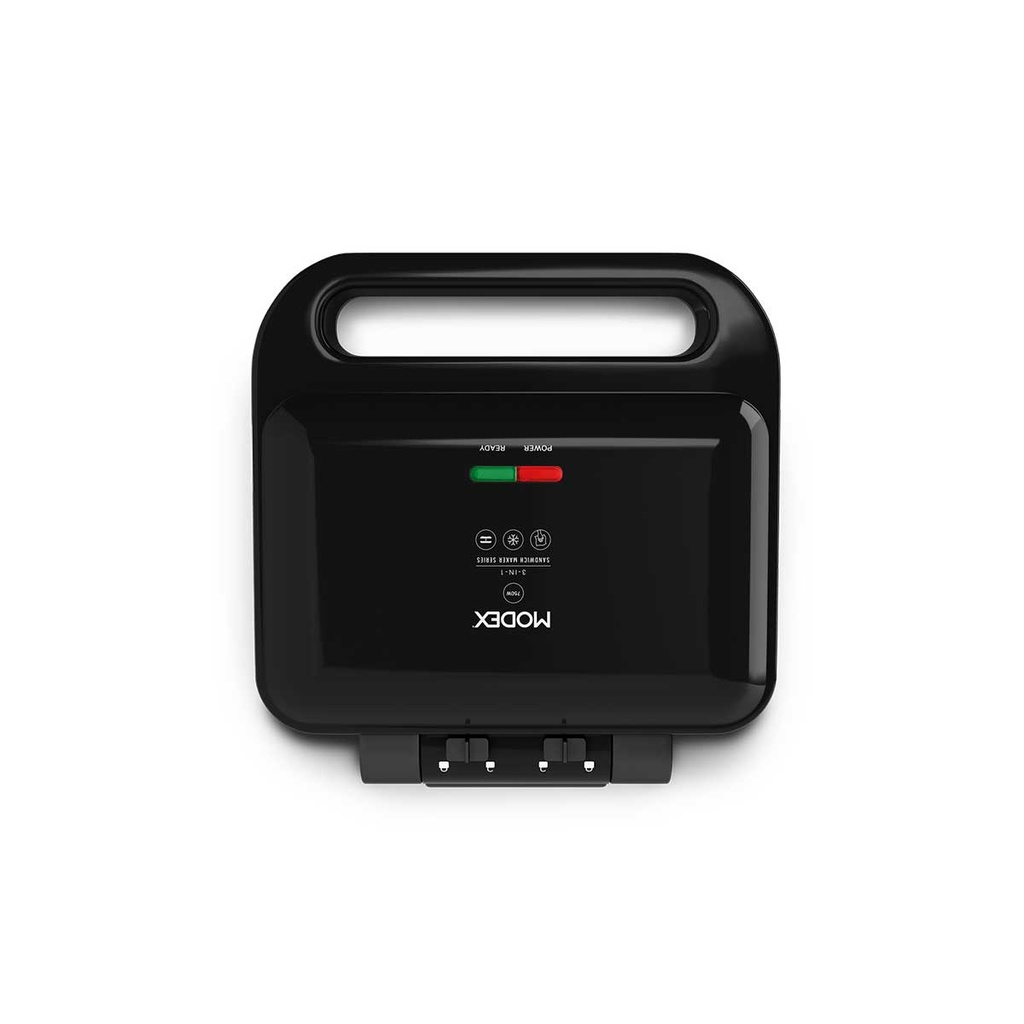 [SM700 BLACK] 3-in-1 Sandwich Maker,  صانعة ساندويتش 3 في 1 مودكس (Black)
