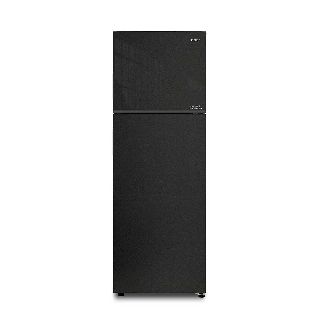 [HRF-428BS] Double door refrigerator,  ثلاجة هاير (Black)