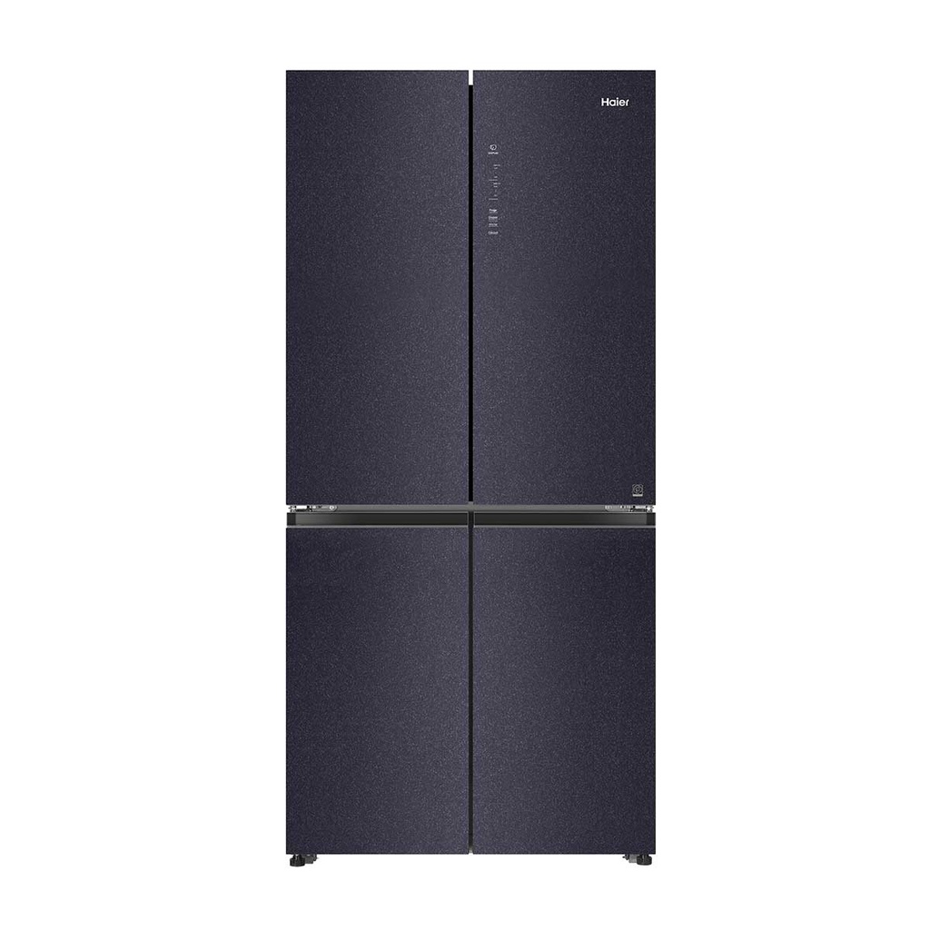 [HRF-525MB] 433L Four Door Refrigerator,  ثلاجة بأربعة أبواب حجم 433 لتر هاير (Black)