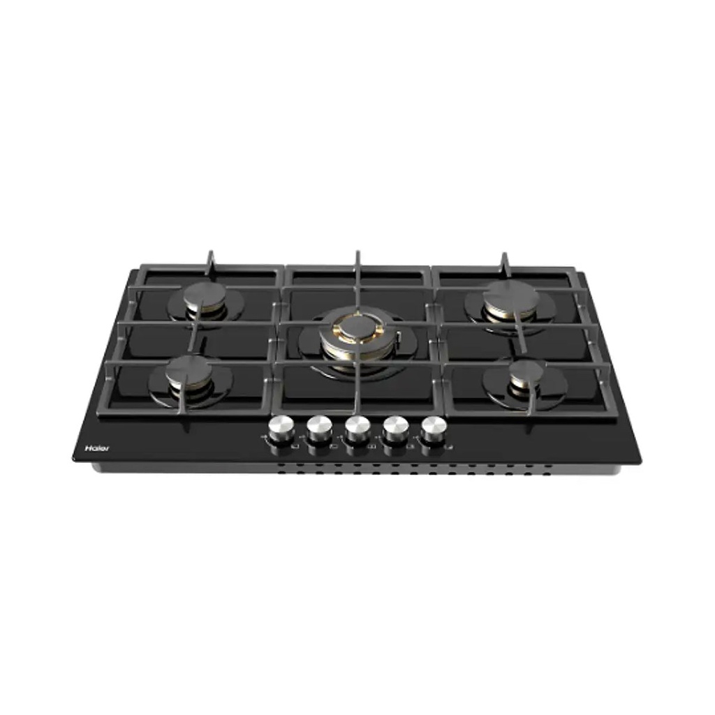 [HOB-G95CST3B] Five precision Sabaf burners, Black طباح مدمج 5 مشاعل هاير