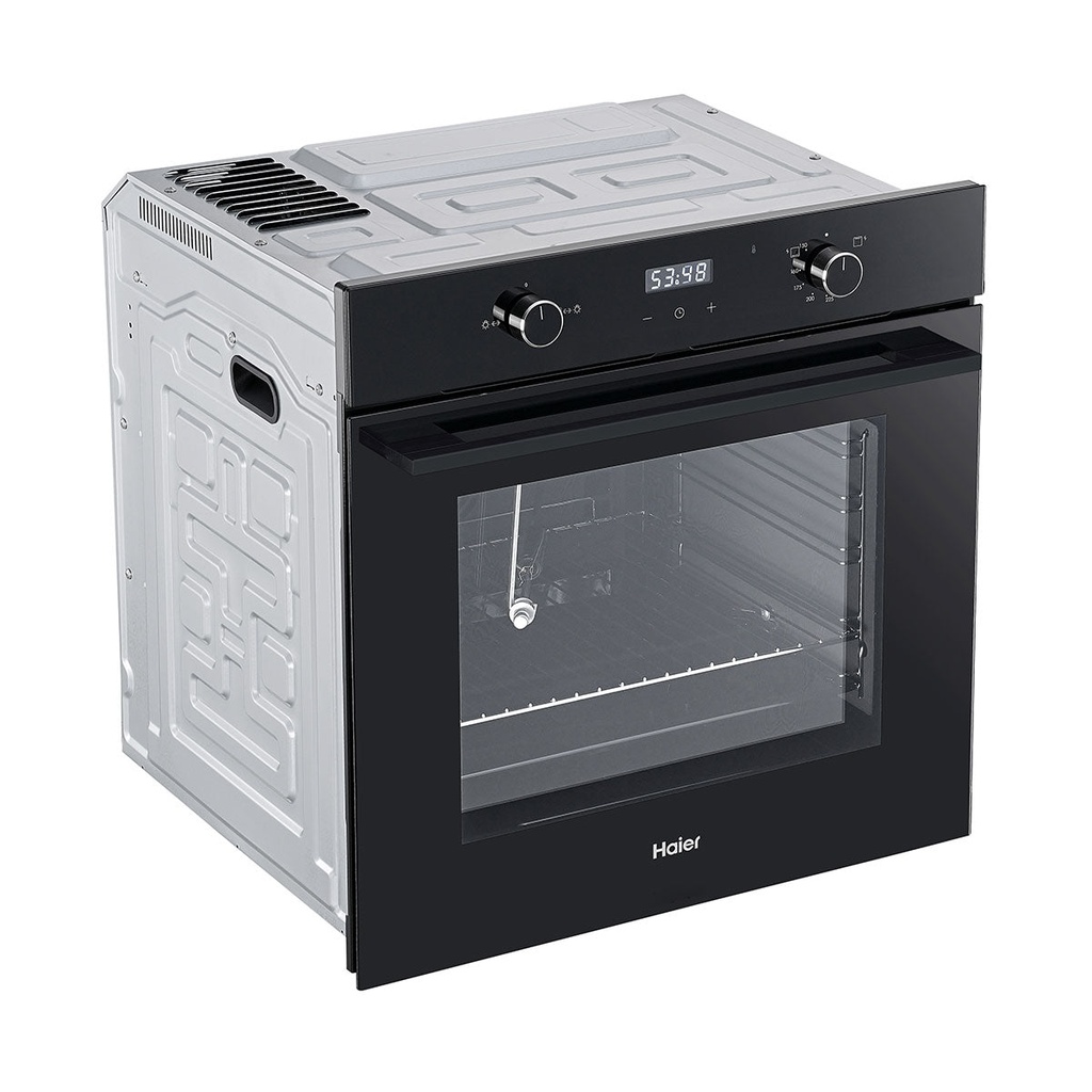 [HOX6221GB] Built-in Gas/Electric Oven, Black فرن غازي وكهربائي مدمج هاير