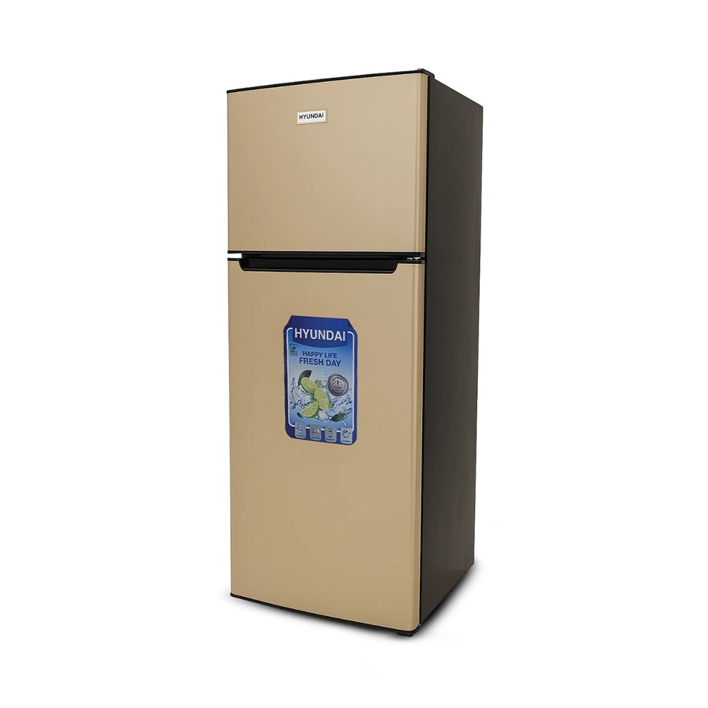 [HBM-1000RE-Golden] Double Door Refrigerator, ثلاجة هيونداي 10 قدم (Golden)