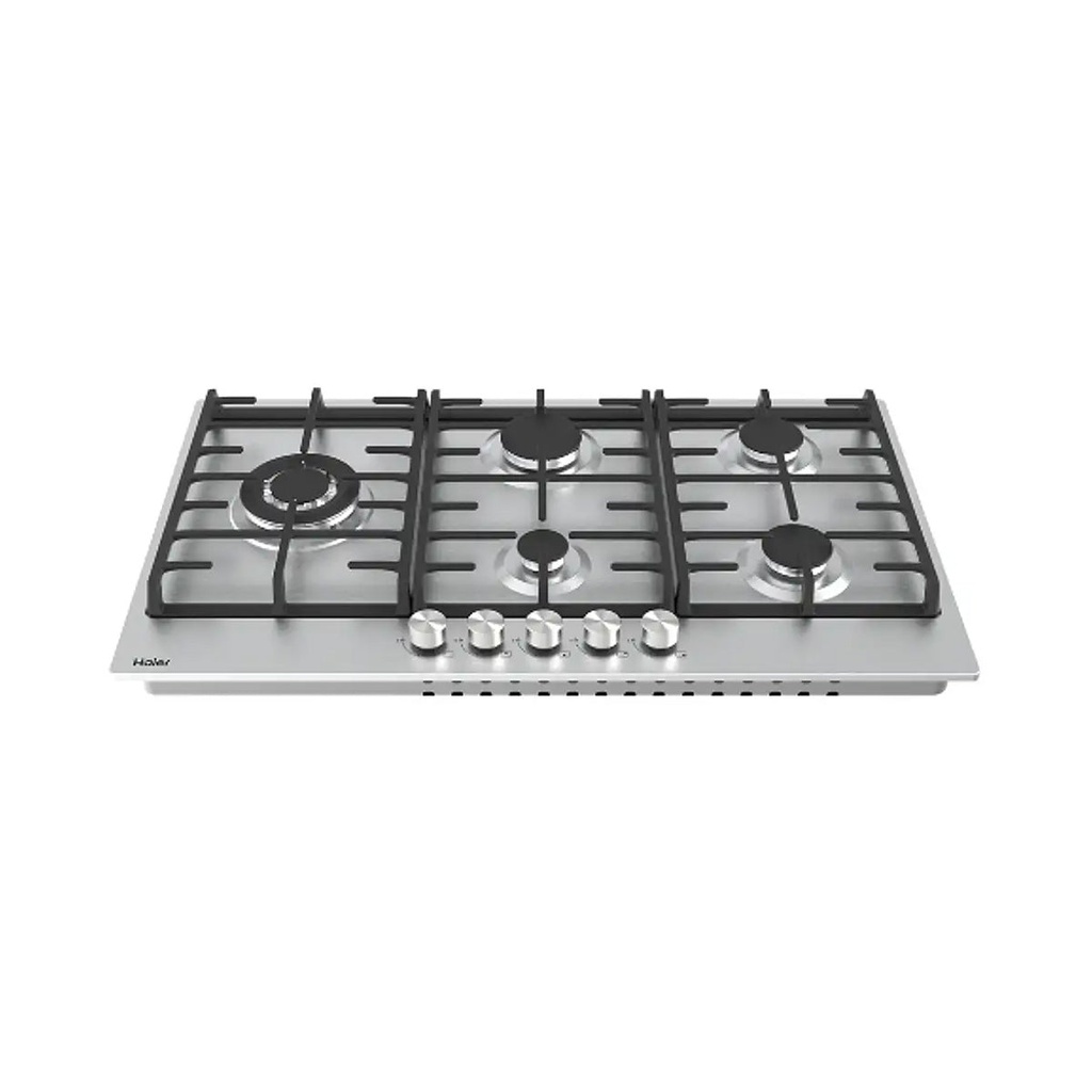 [HOB-M95CST2XH] Five Sabaf Italian burners, Silver  طباخ مدمج 5 مشاعل هاير