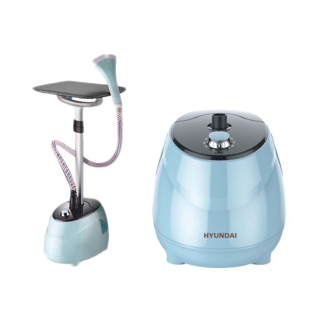 [HBM-100-light blue] Iron One Stand Vertical Steam,  مكوى عامودي هيونداي (Light Blue)
