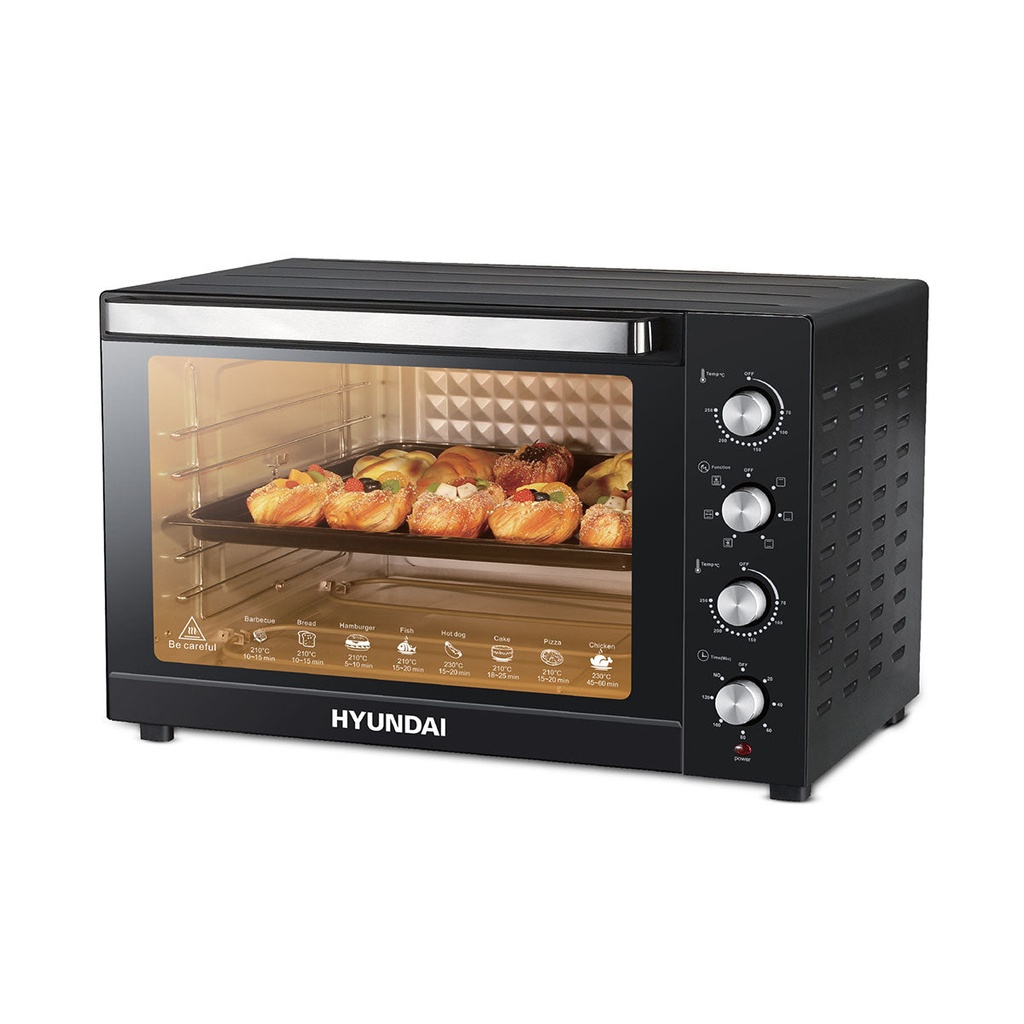 [HBM-100L1-Black] Glass Door, Digital Display فرن كهربائي هيونداي (Black)