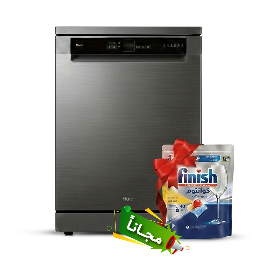 [HDWE15-366SS2IQ] Dish Washing Machine + غسالة أطباق هاير