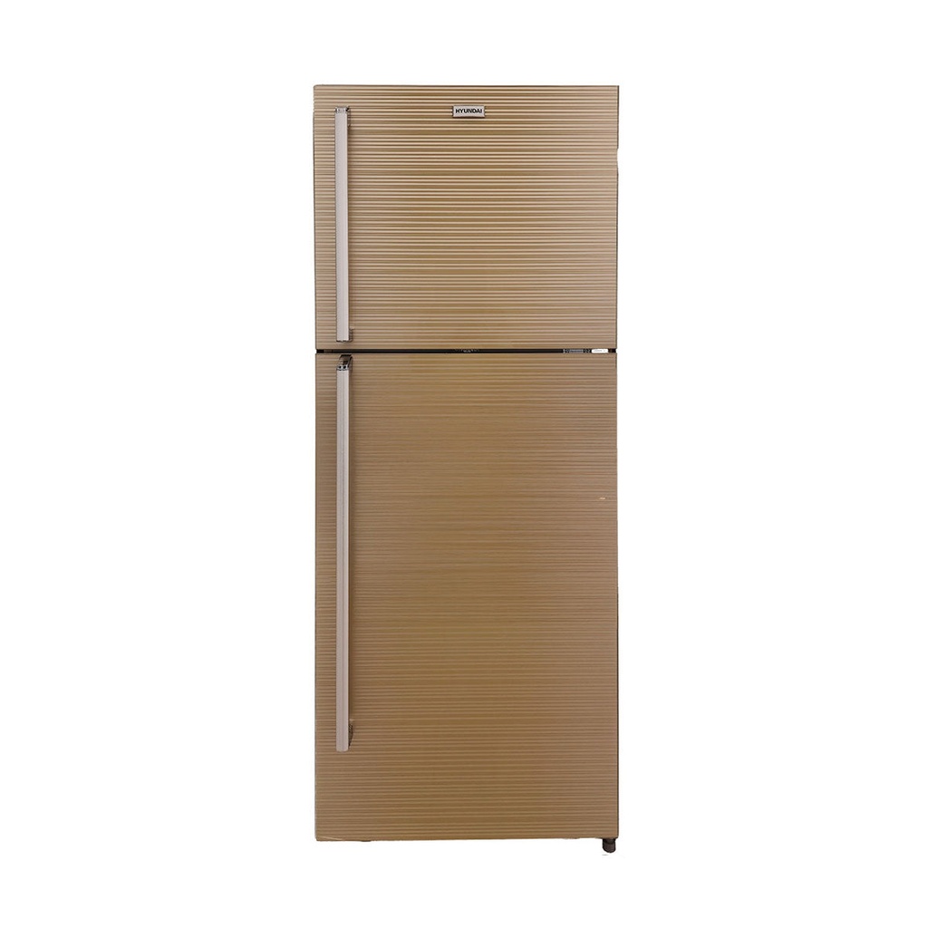 [HBM-2200G-GOLDEN] Double Glass Door Refrigerator (Golden)