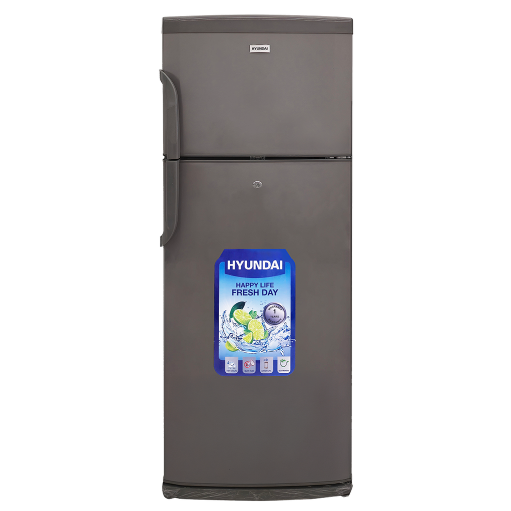 [HBM2700-SILVER] Double Glass Door Refrigerator, ثلاجة هيونداي (Silver)
