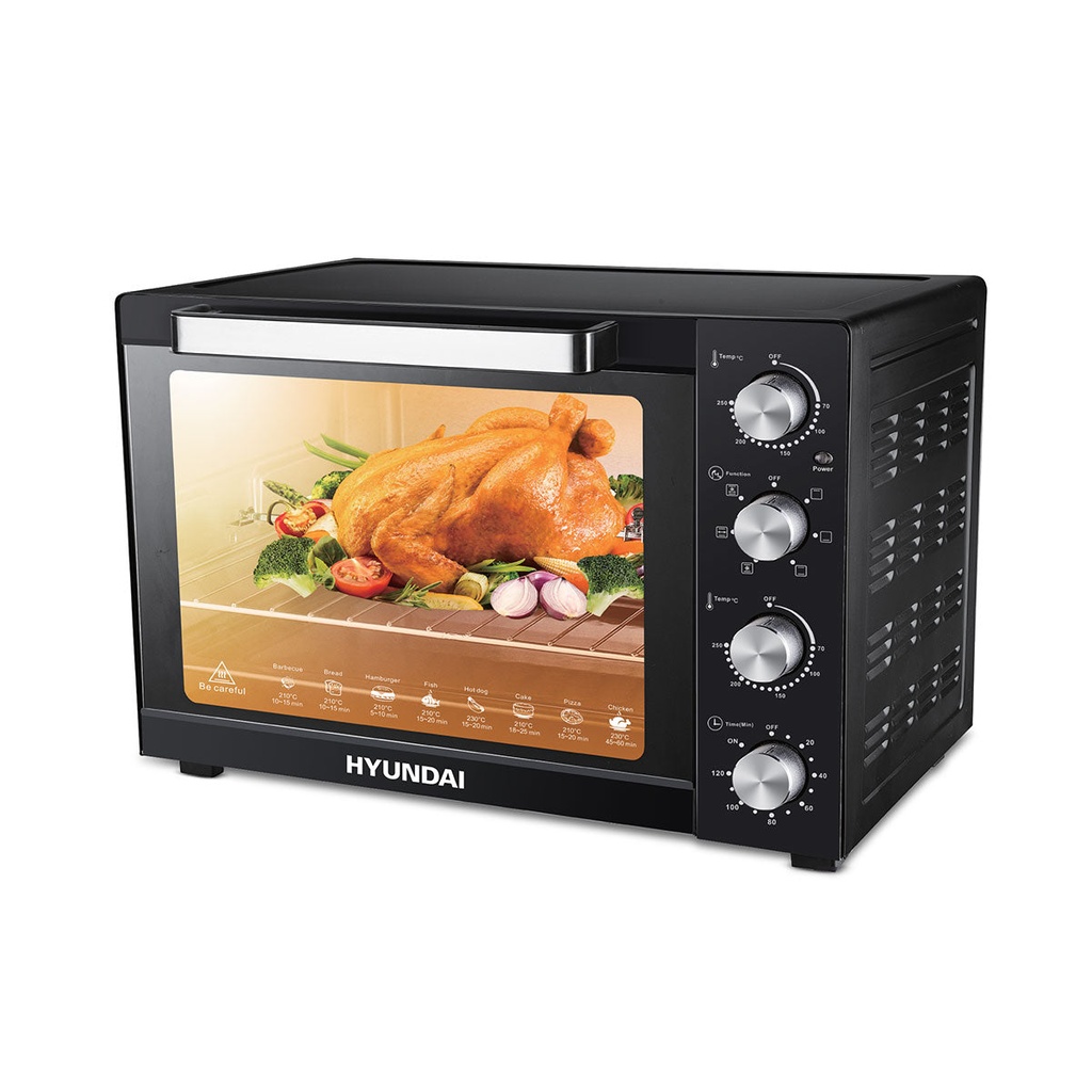 [HBM-40L1-Black] Digital Display, Glass Door  فرن كهربائي هيونداي (Black)