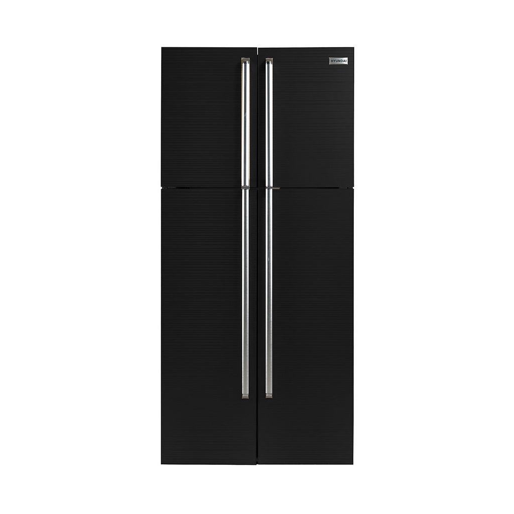 [HBM-660-Black] Four Door Refrigerator,  ثلاجة هيونداي اربع ابواب (Black)