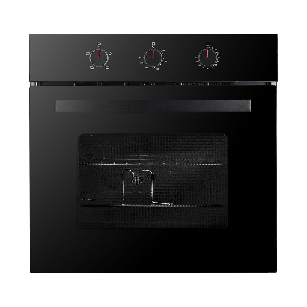 [HBM-80G-Black] Built-In Full Gas Oven, 60x60 cm فرن بلتن ستيل هونداي (Black)