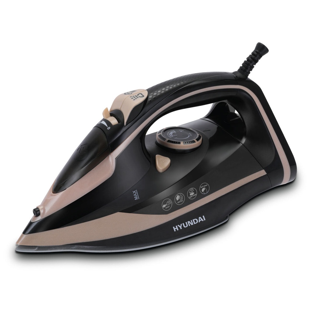 [HBM-629] Steam Iron Flexible 360 Degree Swivel Cord Guard, 2600W مكوى هونداي