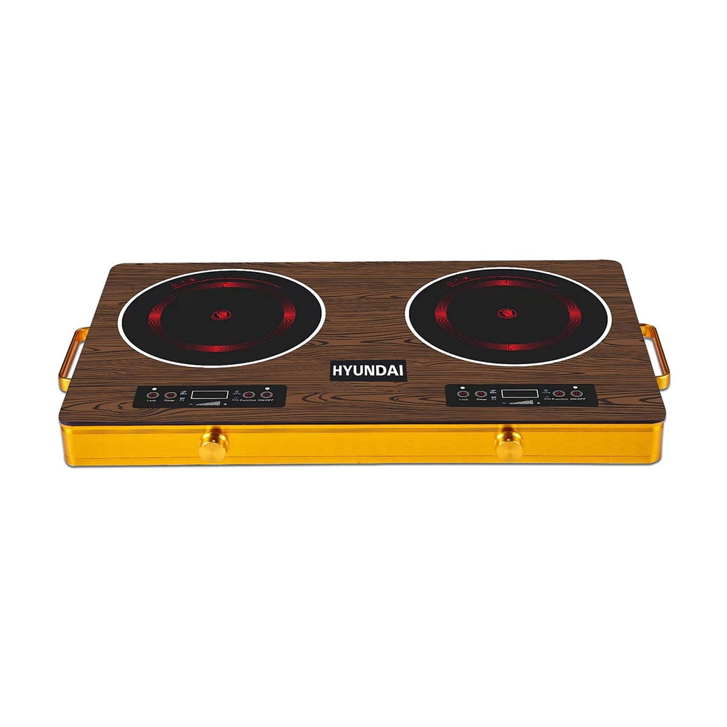 [HBM-C2] Electric Cooker 2 Burners, Wood طباخ ليزري هيونداي