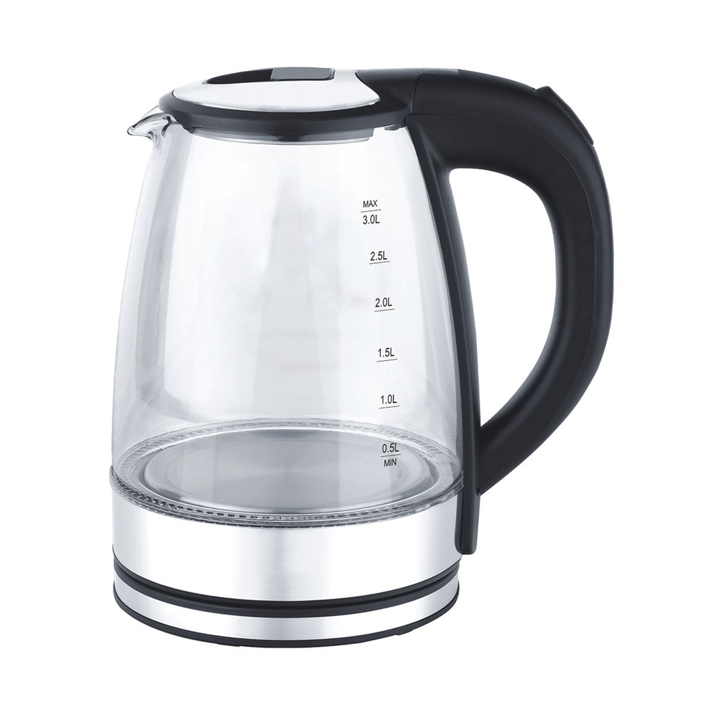 [HBM-G08] Electric Kettle 1.8L, 1500W, Glass غلاية ماء هيونداي