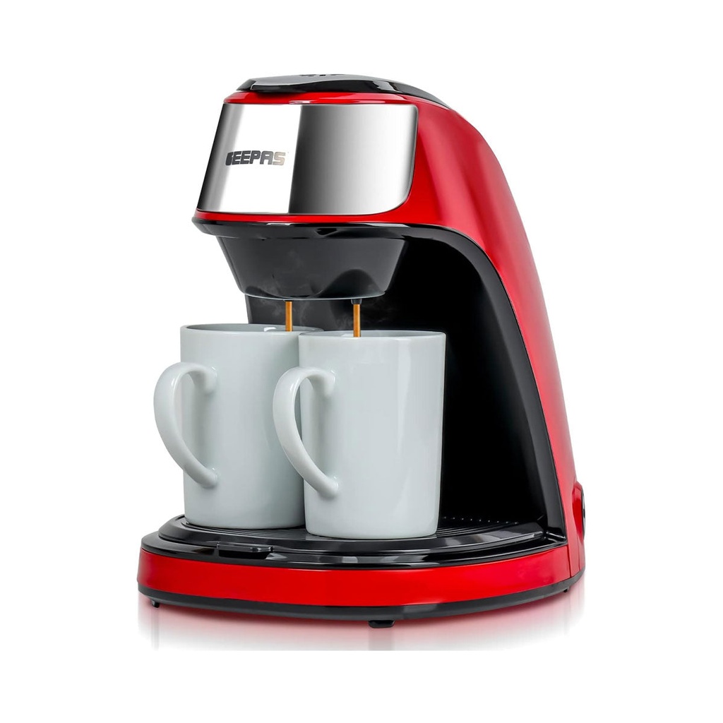 [GCM41508] Electric Coffee Maker with Pump, Red صانع القهوة جيباس