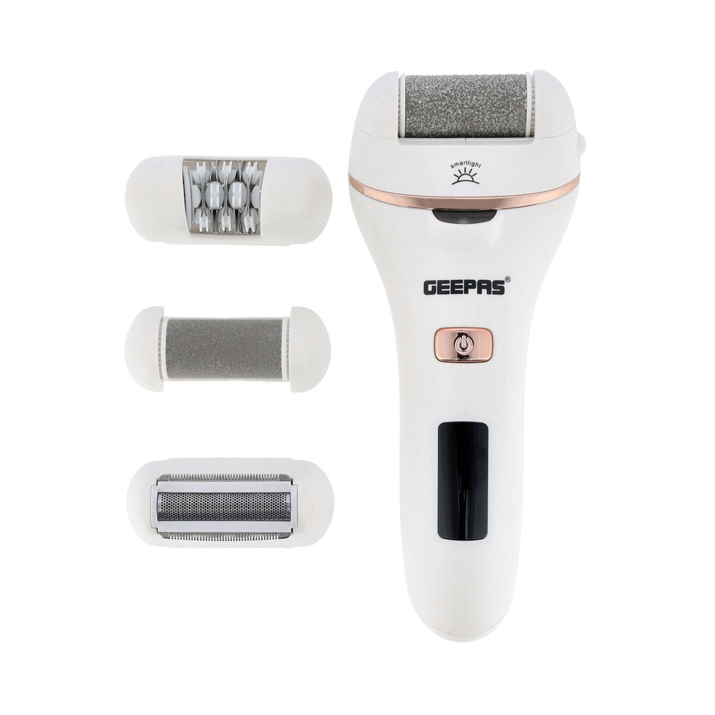 [GLS86059] 4-in-1 Rechargeable Ladies Epilator Set, White  جهاز إزالة الشعر النسائي القابل لإعادة الشحن 4 في 1 جيباس