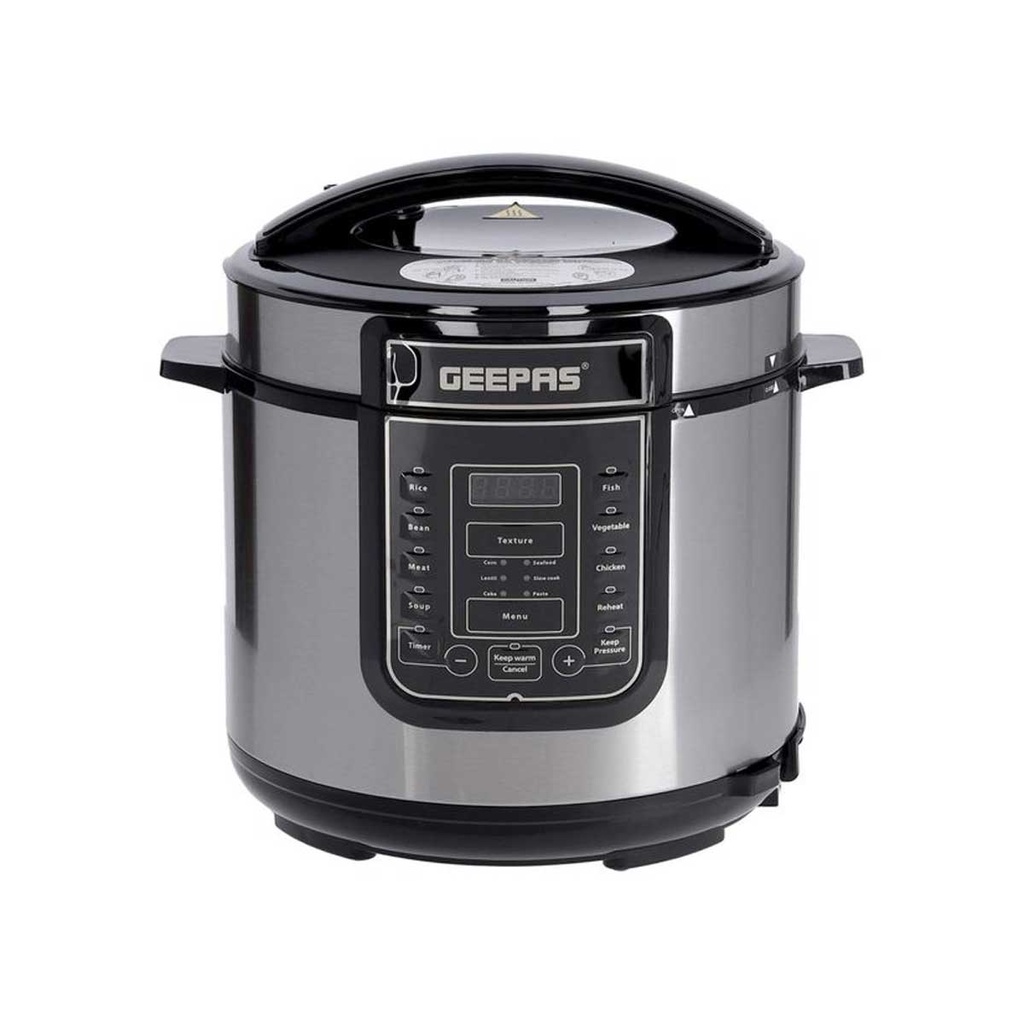 [GMC5326] 7-in-1 Digital Multi cooker 1000W, Stainless Steel جدر ضغط رقمي متعدد الاستخدامات جيباس