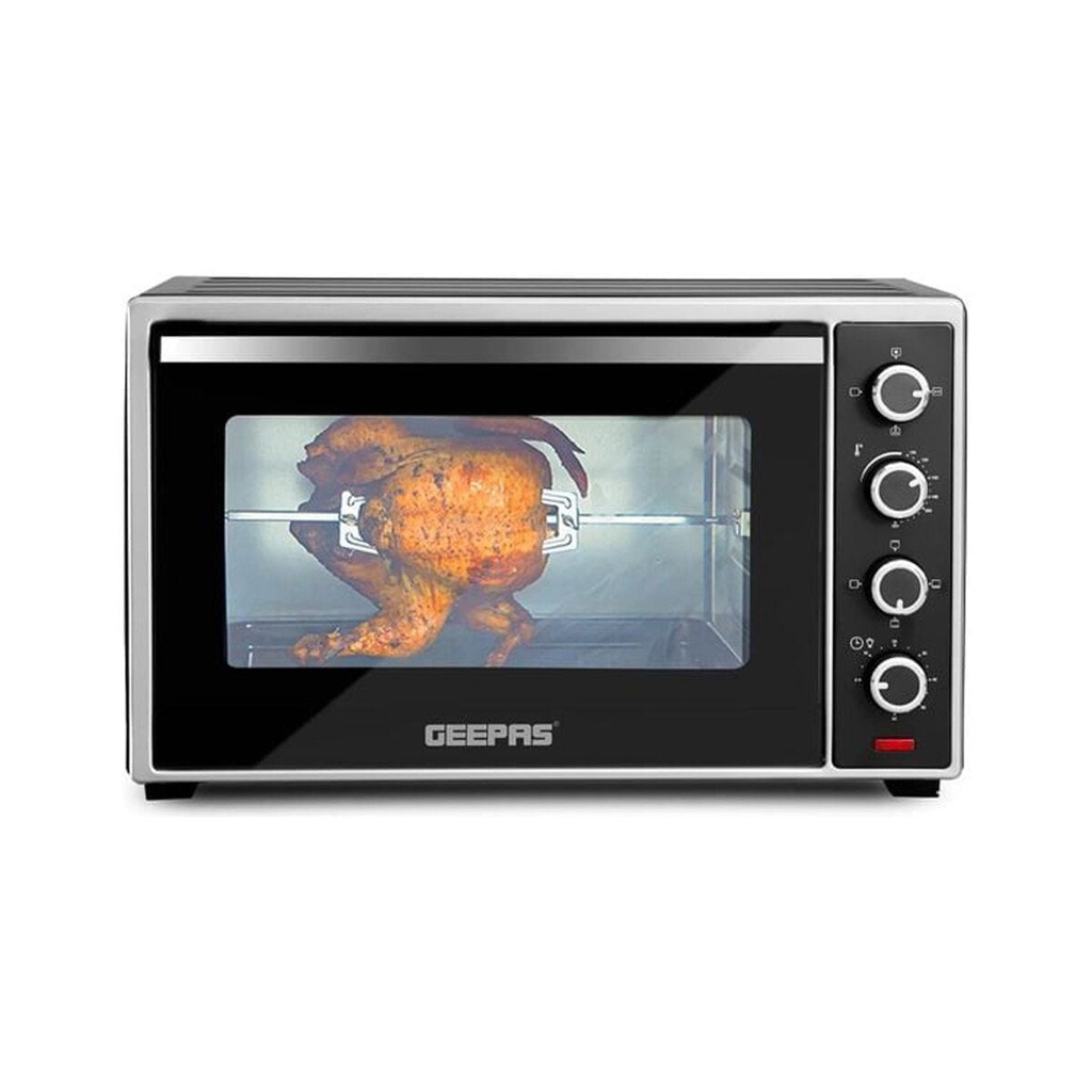 [GO34012] Electric Oven with Rotisserie & Convection, 60 L, Silver فرن كهربائي 60 لتر جيباس