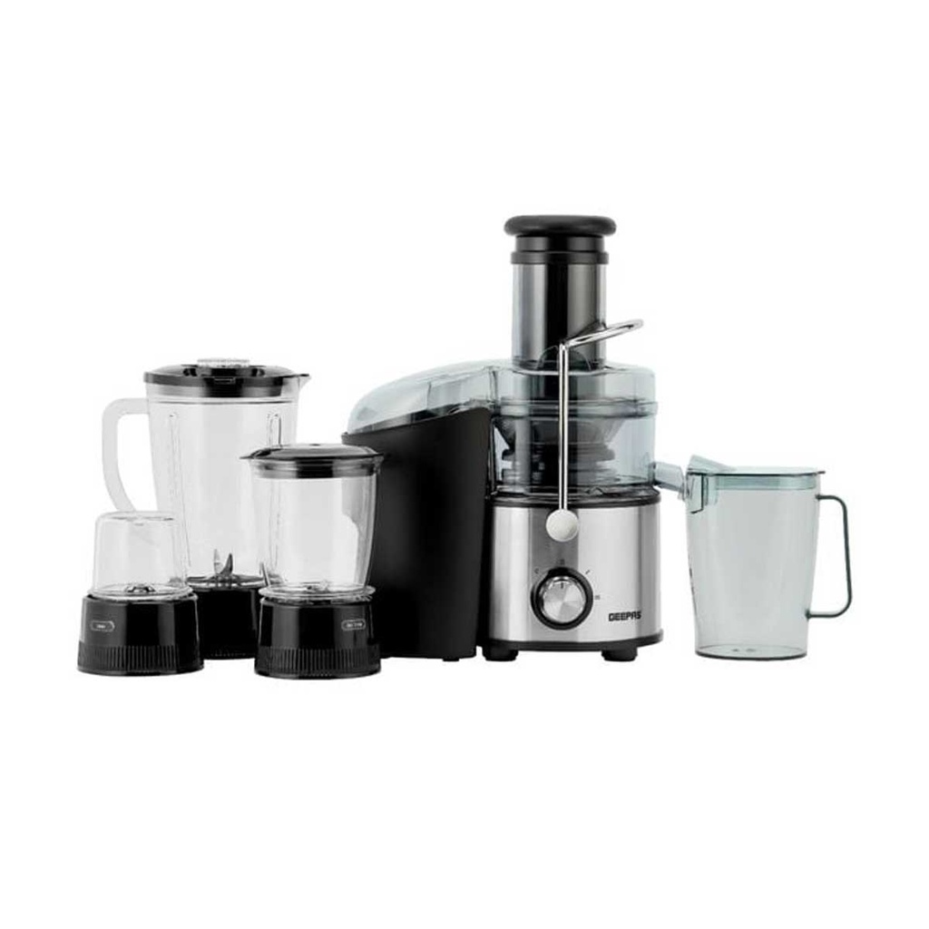 [GSB44016] 4-in-1 Blender and Juice Extractor, Black خلاط و معصارة جيباس