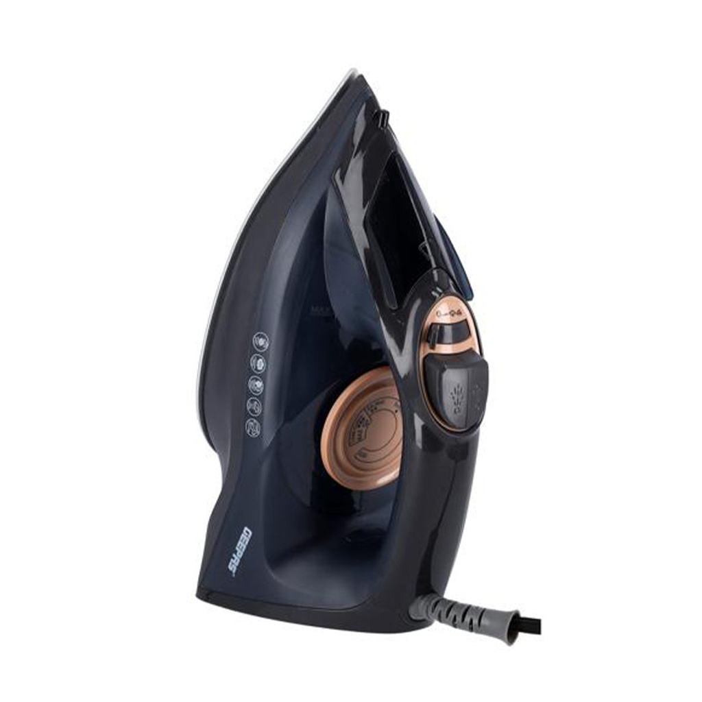 [GSI7703] Steam Iron with Self-clean function, Black مكواة بخارية كهربائية جيباس