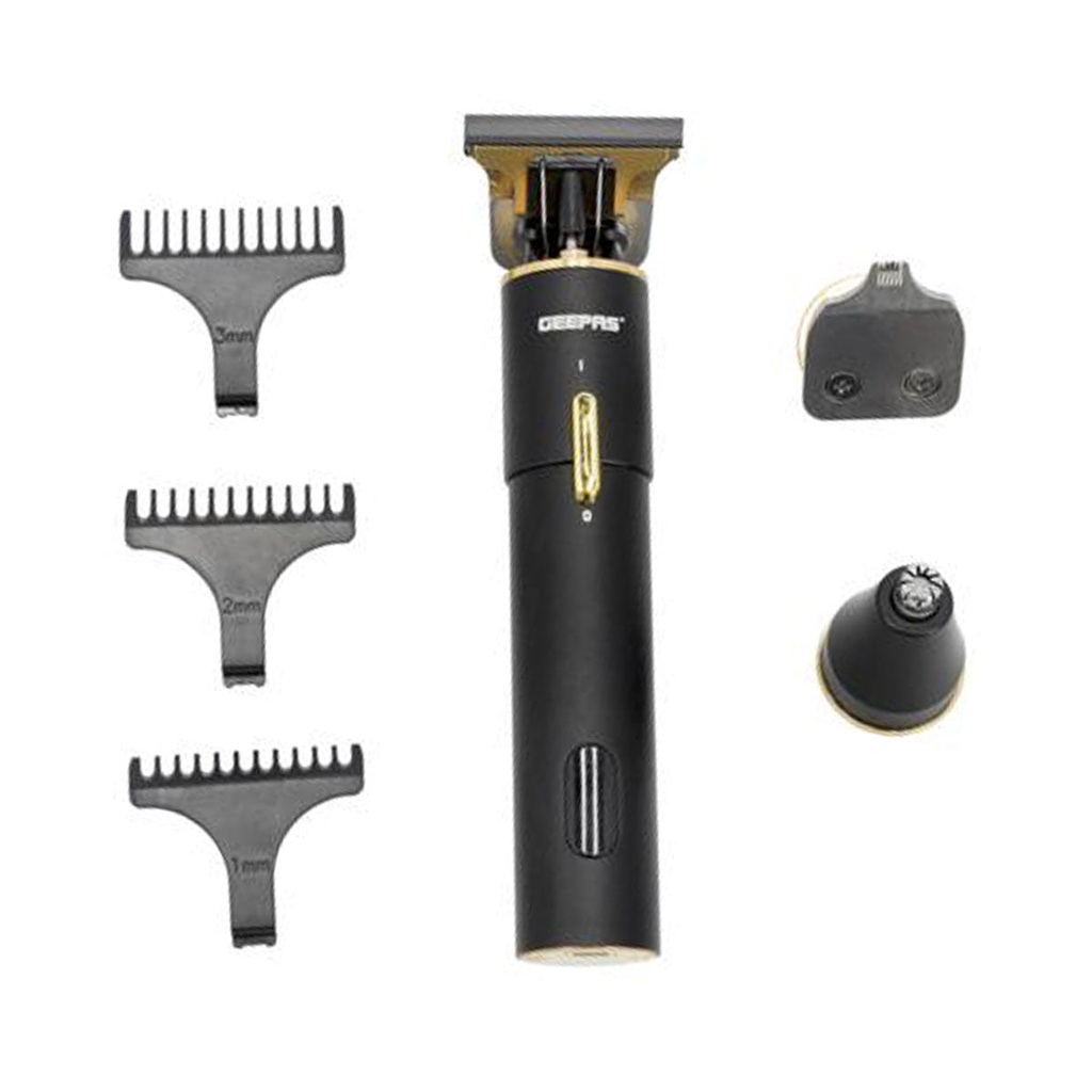 [GTR56045] 3-in-1 Rechargeable Trimmer, Black ماكينة حلاقة القابلة لإعادة الشحن جيباس