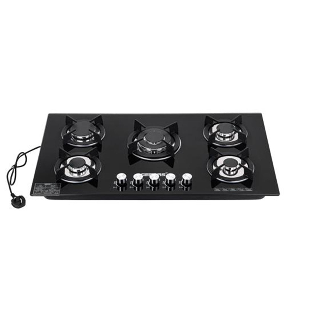 [GGC31011] 5-Burner Gas Hob, Black طباخ كهربائي جيباس