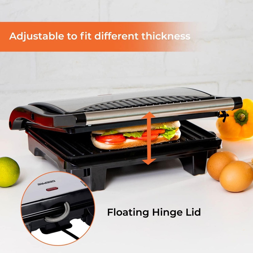 [GGM5394] Stainless Steel Grill Maker Automatic Temperature Control كابسة وشواية جيباس