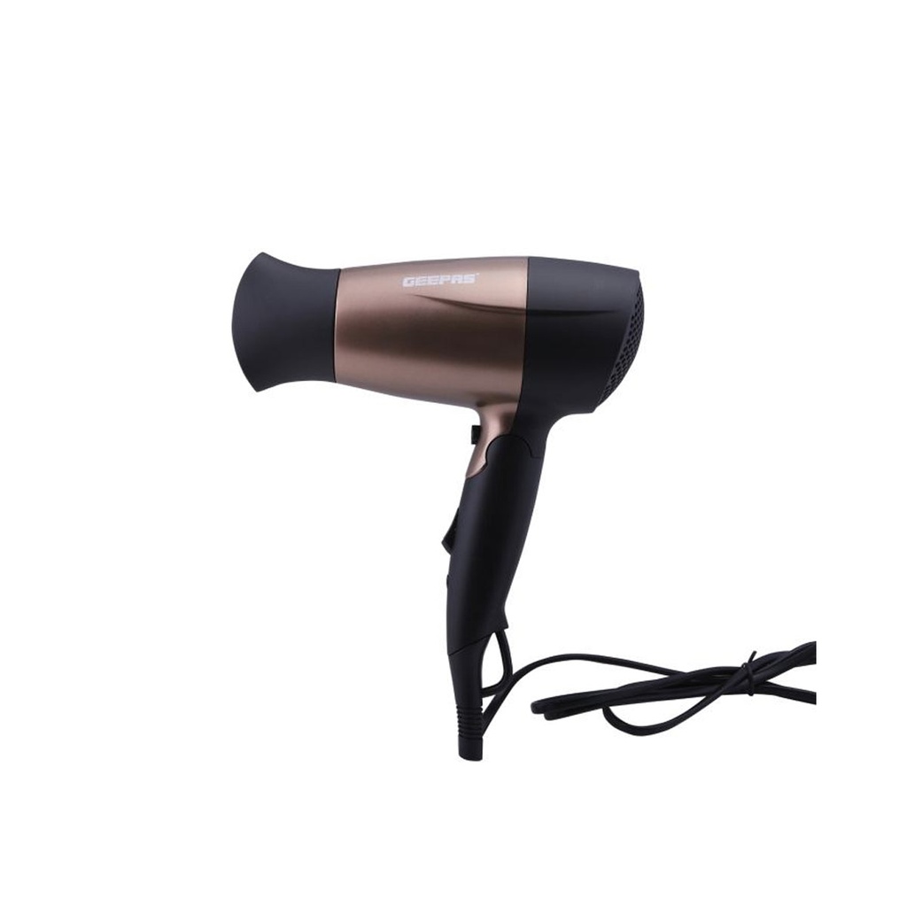 [GH8642] Mini Hair Dryer With Foldable Handle, Gold مجفف شعر جيباس
