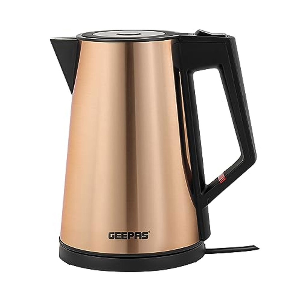[GK38033] Three Layer Stainless Steel Electric Kettle, Bronze  غلاية كهربائية جيباس