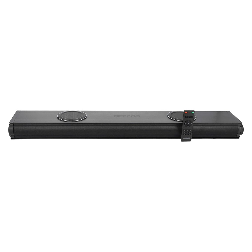 [GMS11152] 2.2CH Portable Sound Bar System 2 Inbuilt Sub Woofer with 3D Sound Technology, Black ساوند بار جيباس