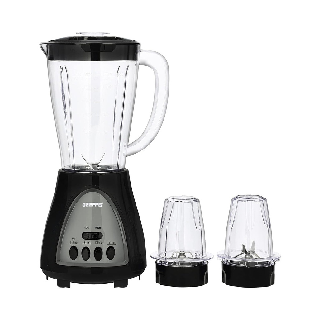 [GSB44034] Powerful Motor 400W, 3 In 1 Blender, Turbo Button For Ice Crushing, Overheat Protection خلاط جيباس