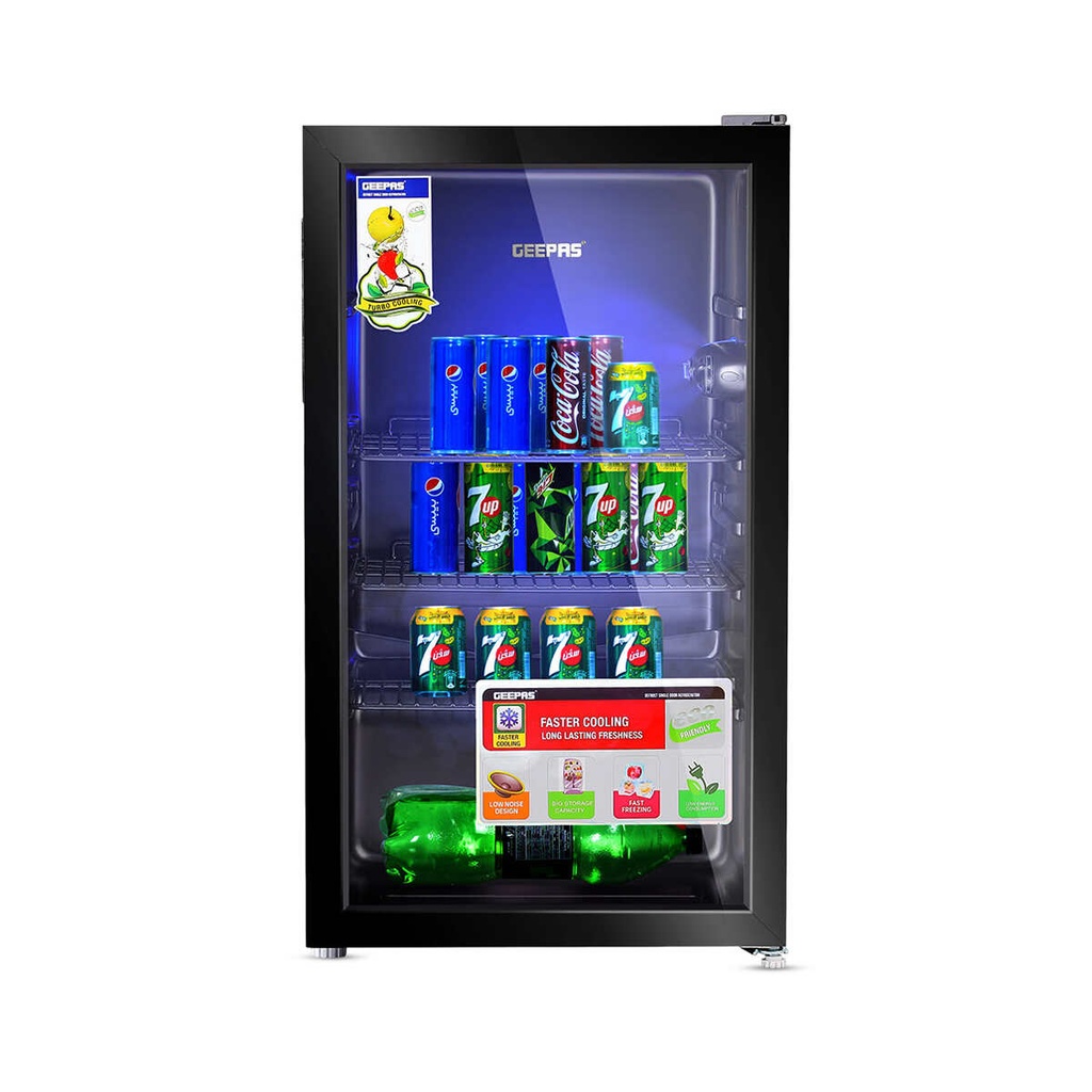 [GSC1223] Single Door Showcase Chiller, Black