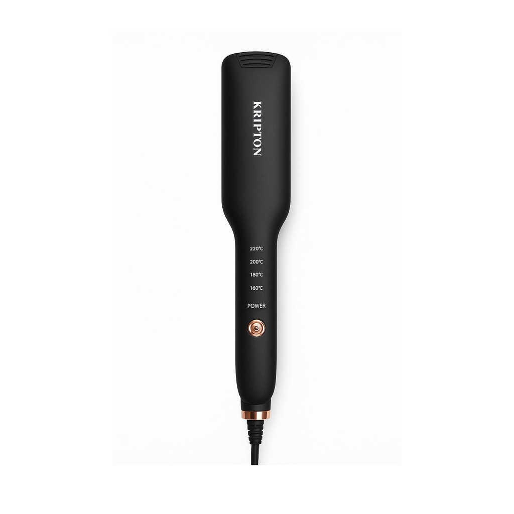 [KNHS6605] Digital hair straightener, Black مكواة شعر كربتون