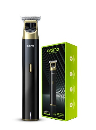 [OPC-TR12(Black)] BEARD & BODY Trimmer | 150MIN RUN TIME | Self-Sharpening Blades | Travel Lock | Type-C Fast Charging