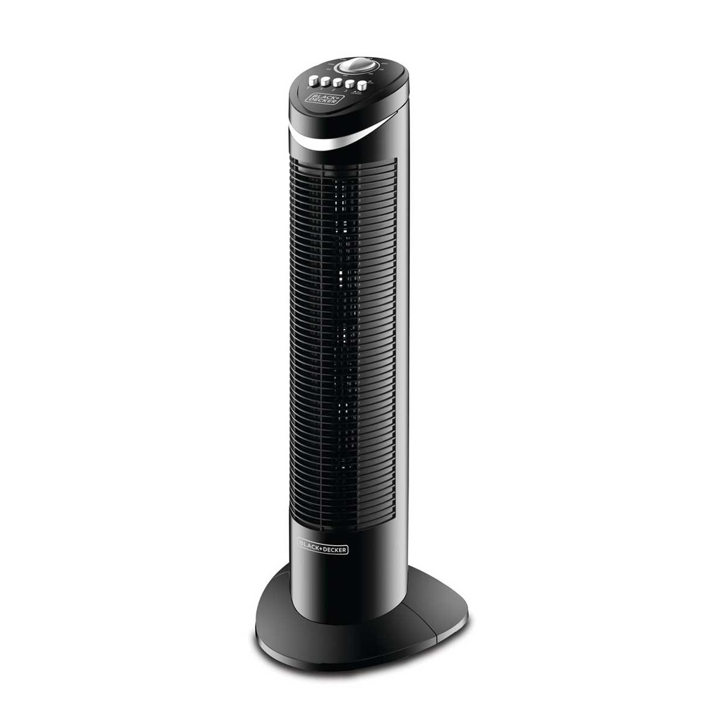 [TF50-B5] 50W 3 Speed Tower Fan With Timer And Oscillation, Black مروحة على شكل برج