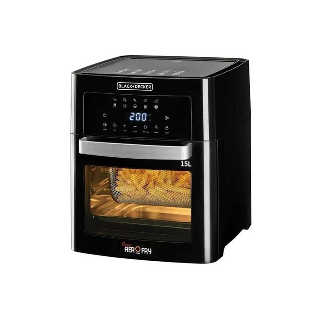 [AOF150-B5] Air Fryer Oven, Black  قلاية هوائية سعة 15 لتر
