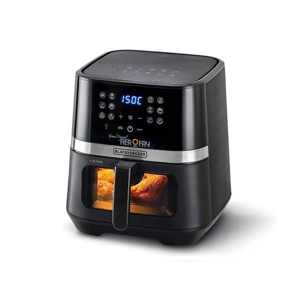 [AF5800-B5] Air Fryer, Black قلاية هوائية