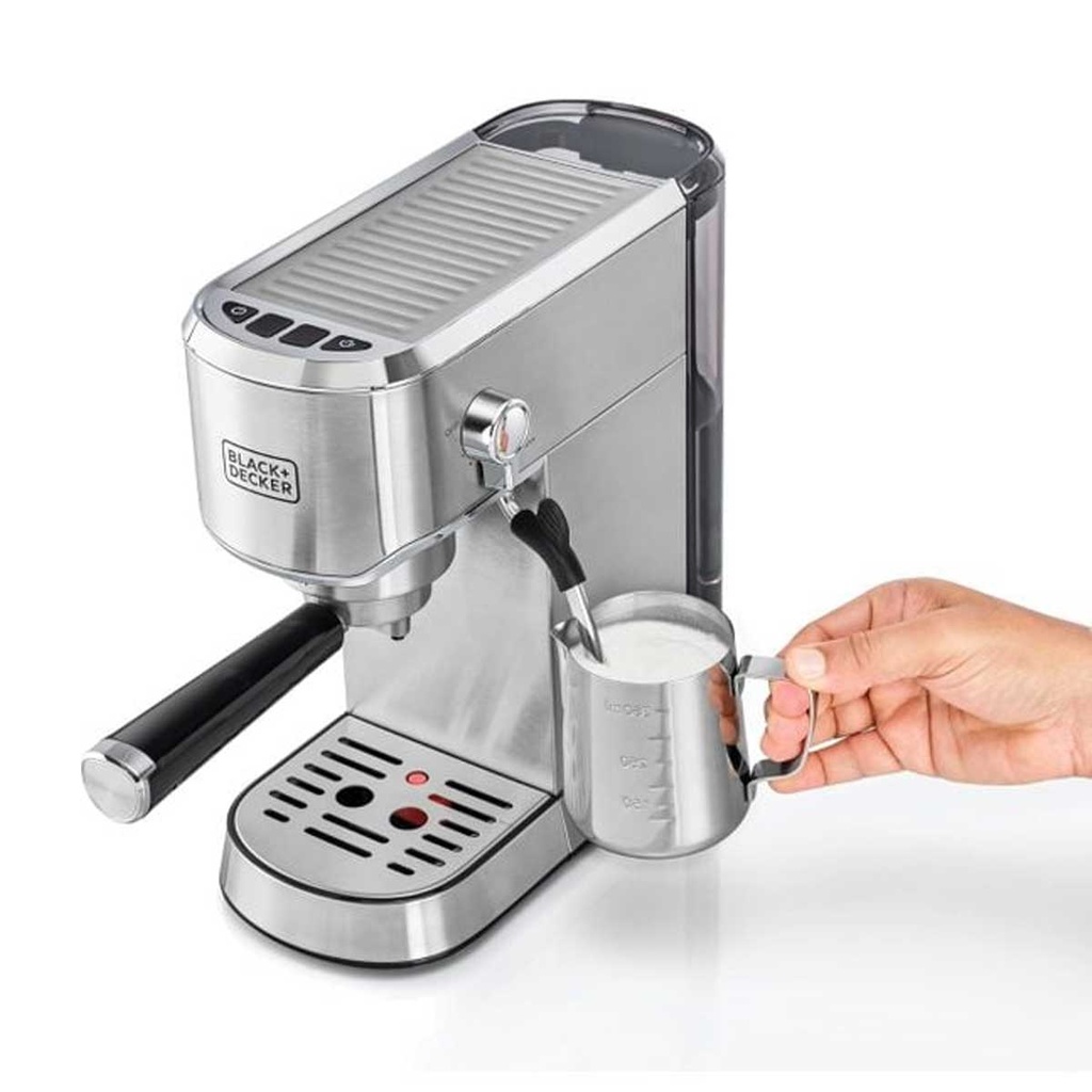[ECM150-B5] Espresso Coffee Maker, Silver ماكنة قهوة مع رغوة حليب بضغط 15 بار