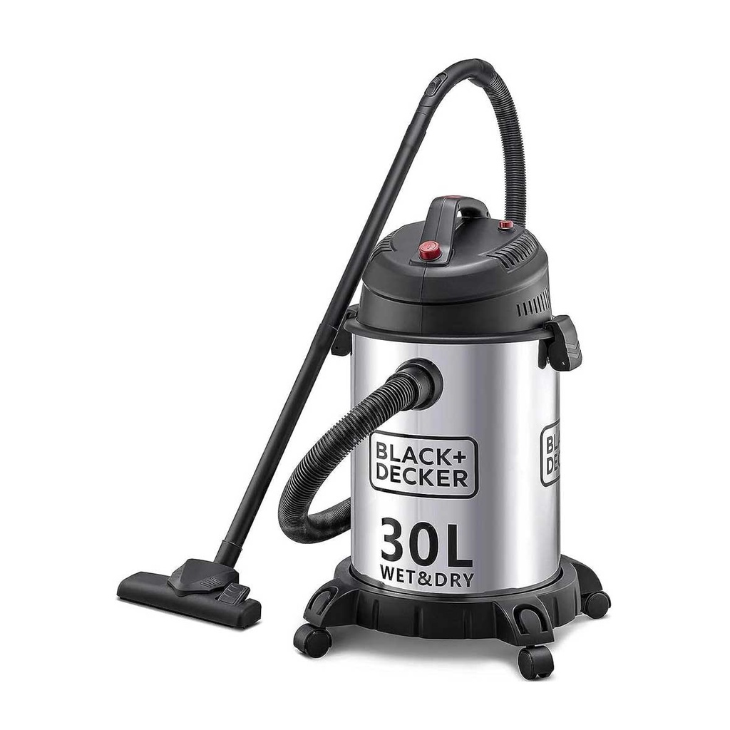 [WV1450-B5] 30L Wet & Dry Drum Vacuum Cleaner 1400W (Stainless Steel Tank)  مكنسة كهربائية اسطوانية من الفولاذ