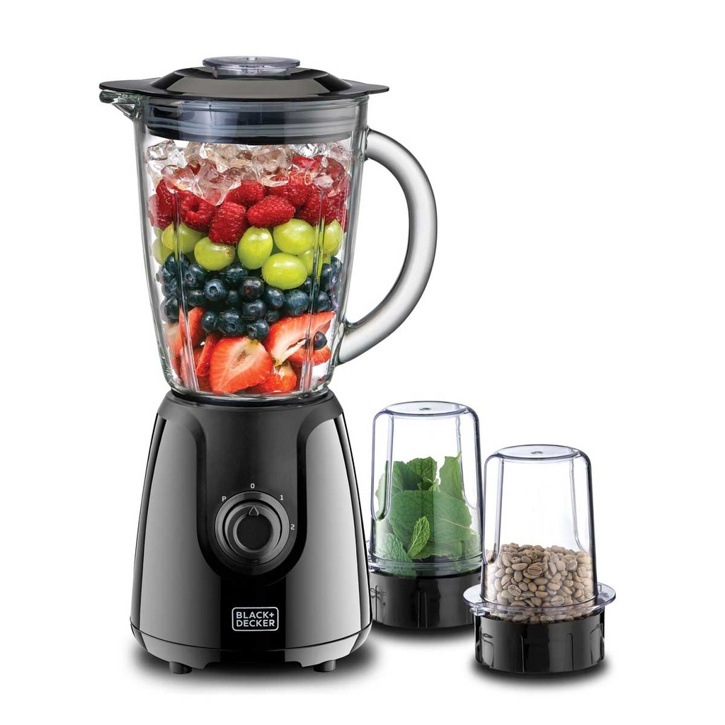 [BX440G-B5] 400W Glass Jar Blender with 2 Mills  خلاط مع وعاء زجاجي ومطحنتين