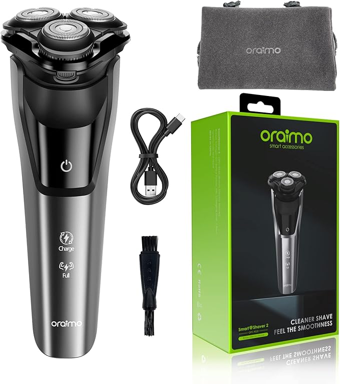 [OPC-RS20] SmartShaver 2 Premium Cordless Electric Shaver for men,Wet & Dry Electric Shaver with Pop-Up Trimmer,Super Fast Charge 60 minutes