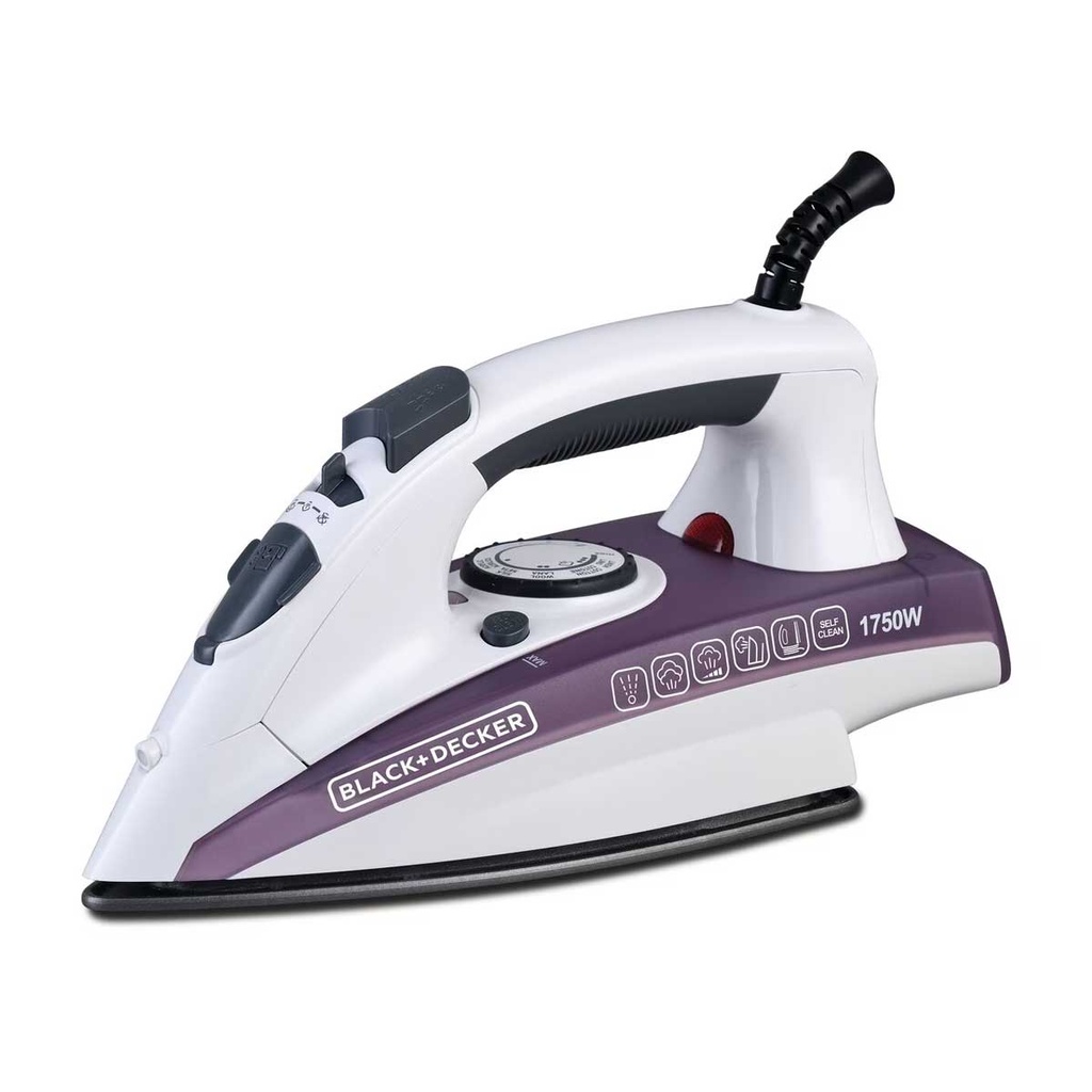 [X1750-B5] Steam Iron, Non-stick Soleplate, 1750W مكوى بخاري